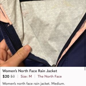 Women’s North Face Rain Jacket